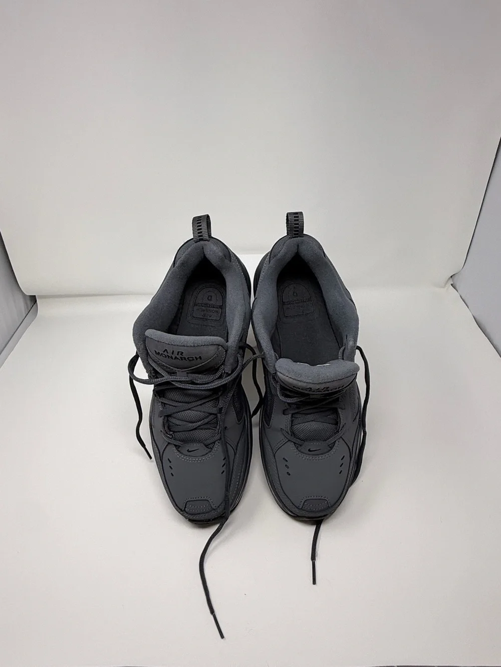 Nike Air Monarch IV Gray Black Sneakers Mens Size 10.5 Athletic Walking Dad Shoe - Picture 8 of 14